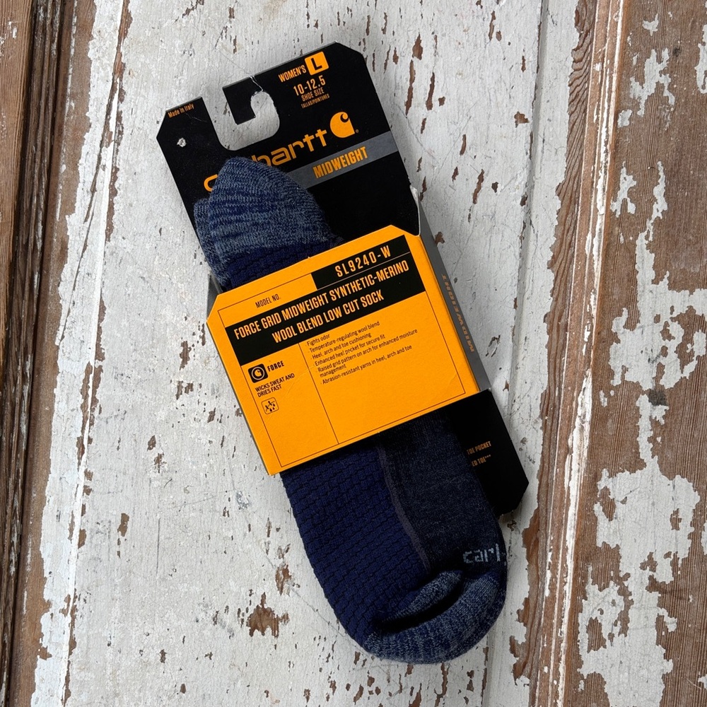 Carhartt Women’s size L Low-Cut Midweight Wool-Blend Socks